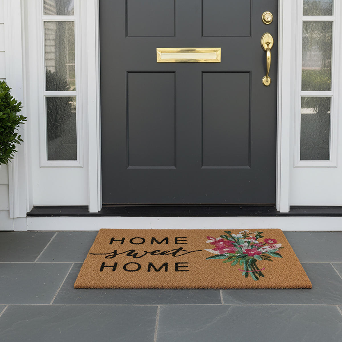 FUSSMATTE - Multicolor, Kunststoff/Textil (60/40cm) - Relaxdays