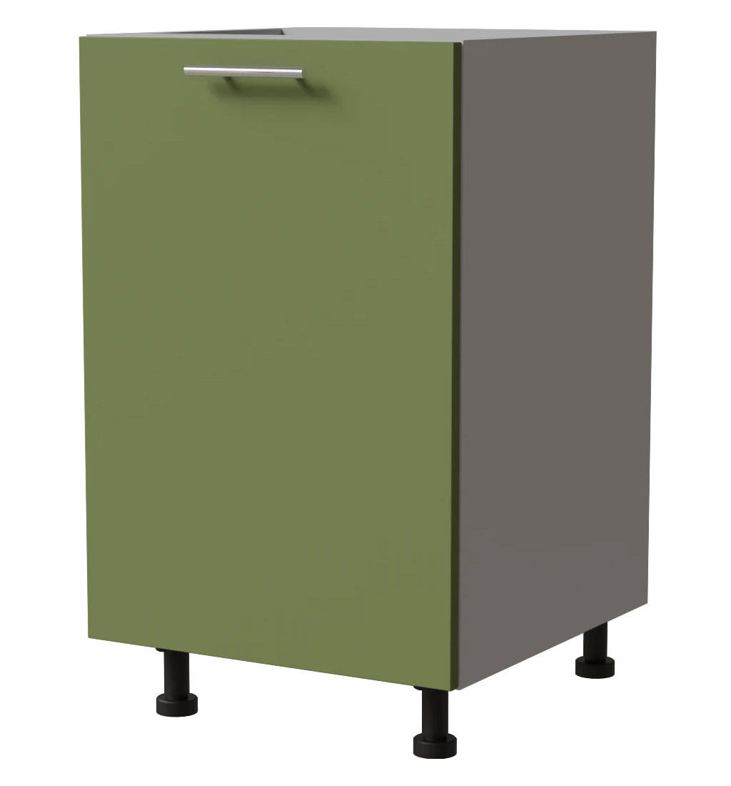Feldmann-Wohnen Unterschrank Grün, Grau 50x82x50 cm