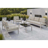 GARTENMÖBEL-SET 4-TLG. - Naturfarben, Holz - Design Möbel