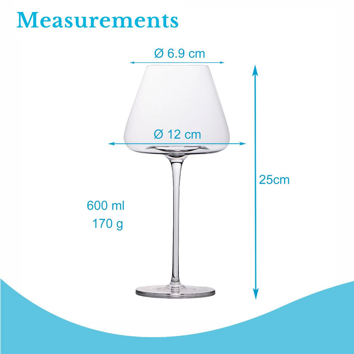 WEINGLÄSER 600 ml (4er Set) - Transparent, Glas (0.6L) - Intirilife