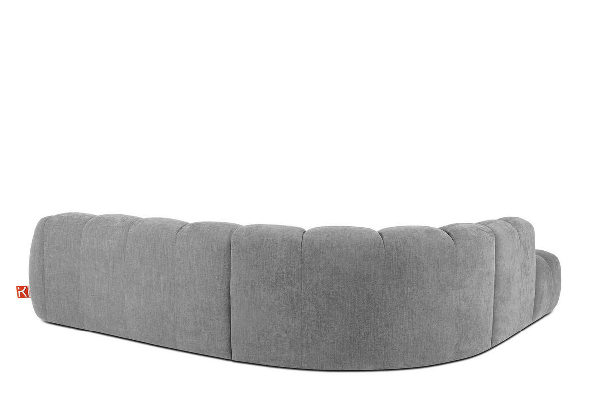 ECKSOFA LINKS FLAVA, hell Aschgrau - Hellgrau, Holz/Holzwerkstoff (310/274cm) - KONSIMO®