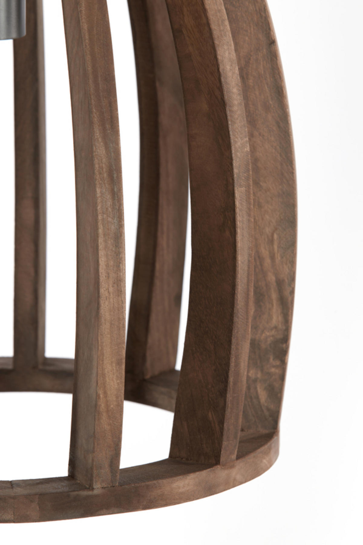 HÄNGELAMPE Haranka Braun Ø38/46 cm - Braun, Holz (38/38/46cm) - Light & Living