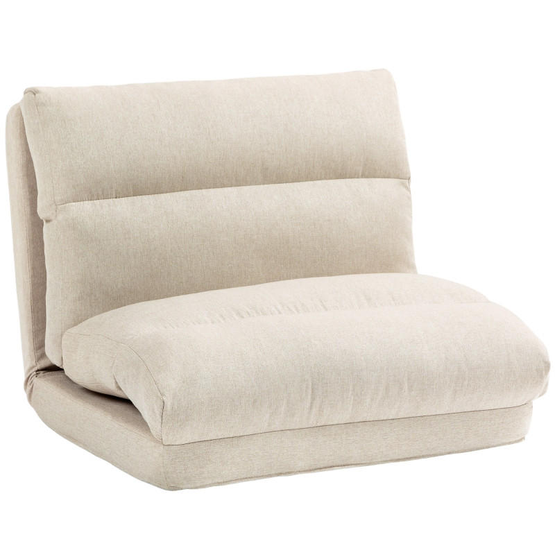 SCHLAFSESSEL DE-33483 6-stufig verstellbare Rückenlehne Beige - Beige, Metall (70/56/72cm) - ComfortXL