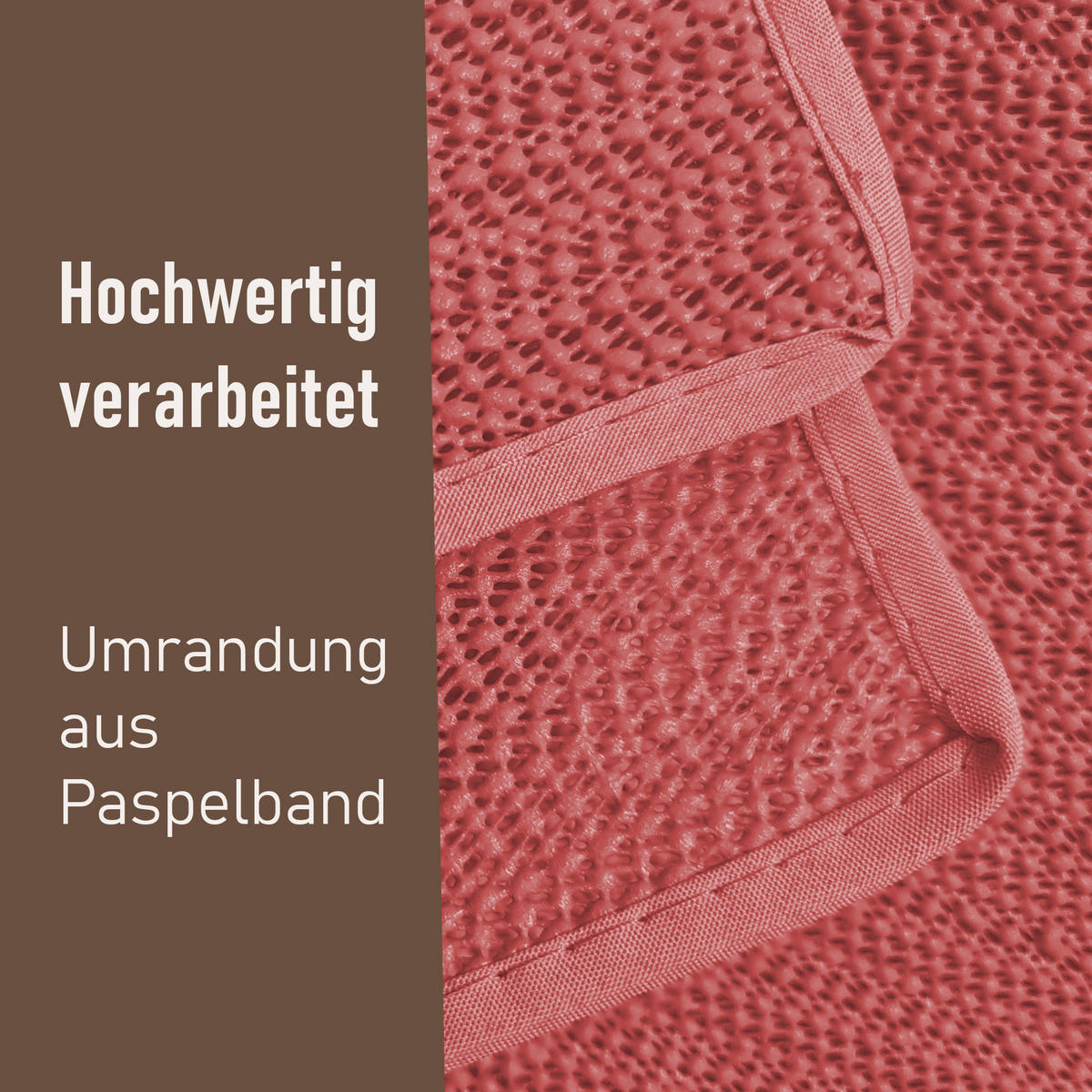 TISCHDECKE Garten Weichschaum 130x160cm - Rot - Rot, Kunststoff (160/130cm) - Bestlivings