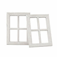 2XDEKORAČNÉ rámy - biela, drevo (28/40cm) - Relaxdays