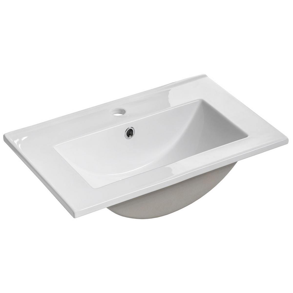 WASCHTISCH Luton-56 - Weiß, Holzwerkstoff (52/61/40cm) - Lomado