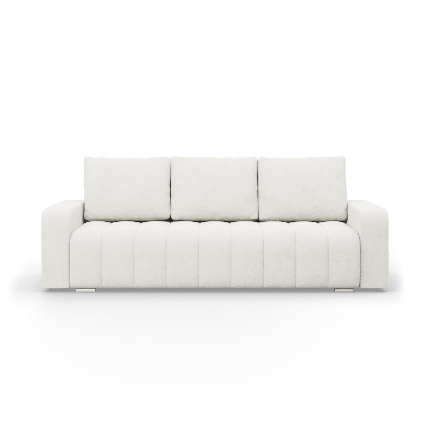 SOFA 3-SITZER MIT SCHLAFFUNKTION ABRIELLE Creme - Creme, Textil (97/87/227cm) - Mebligo