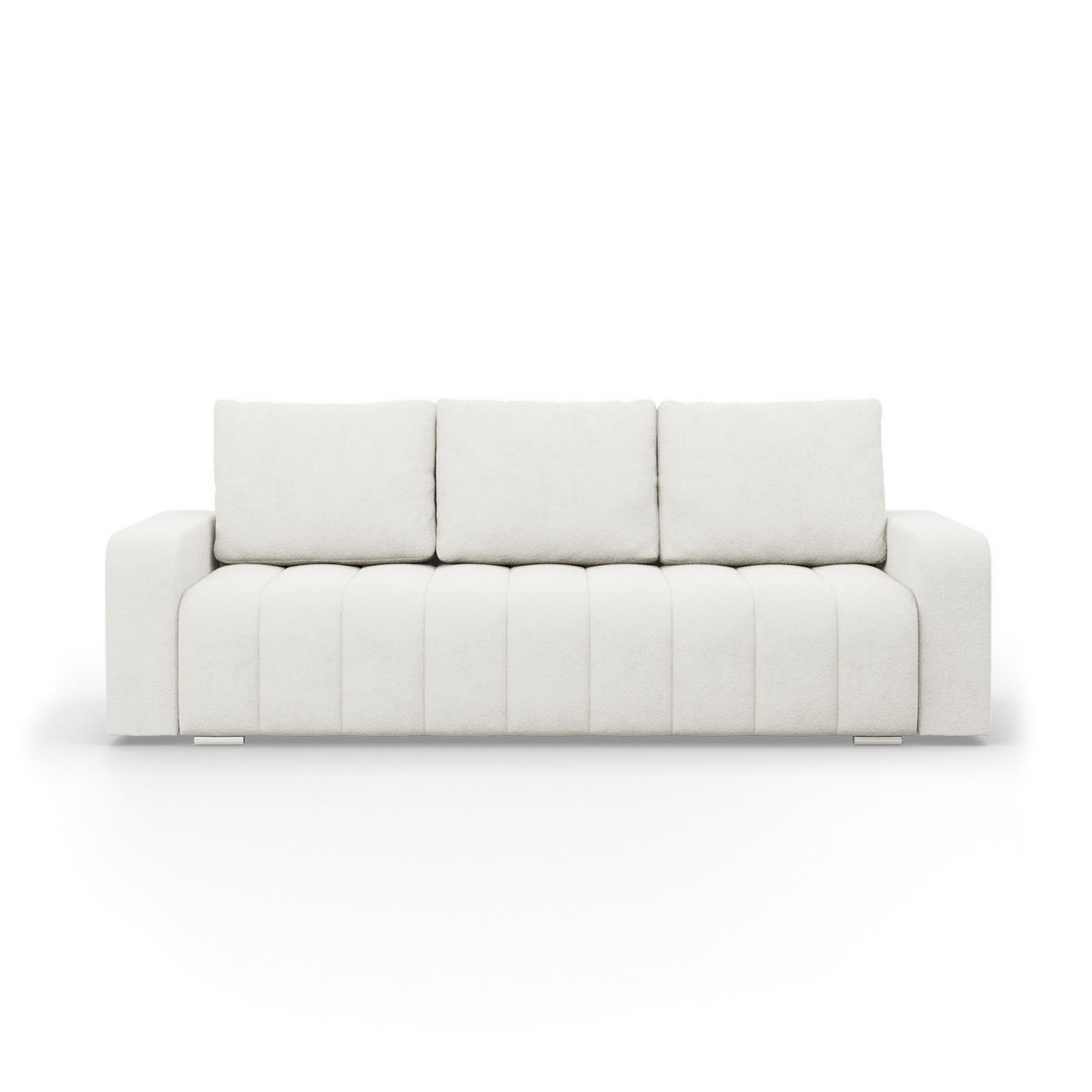 SOFA 3-SITZER MIT SCHLAFFUNKTION ABRIELLE Creme - Creme, Textil (97/87/227cm) - Mebligo