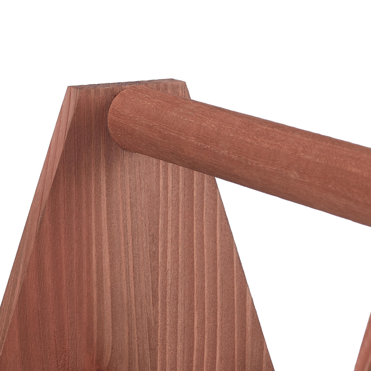 BIERTRÄGER - Braun, Holz/Metall (27.5/28/15cm) - Relaxdays