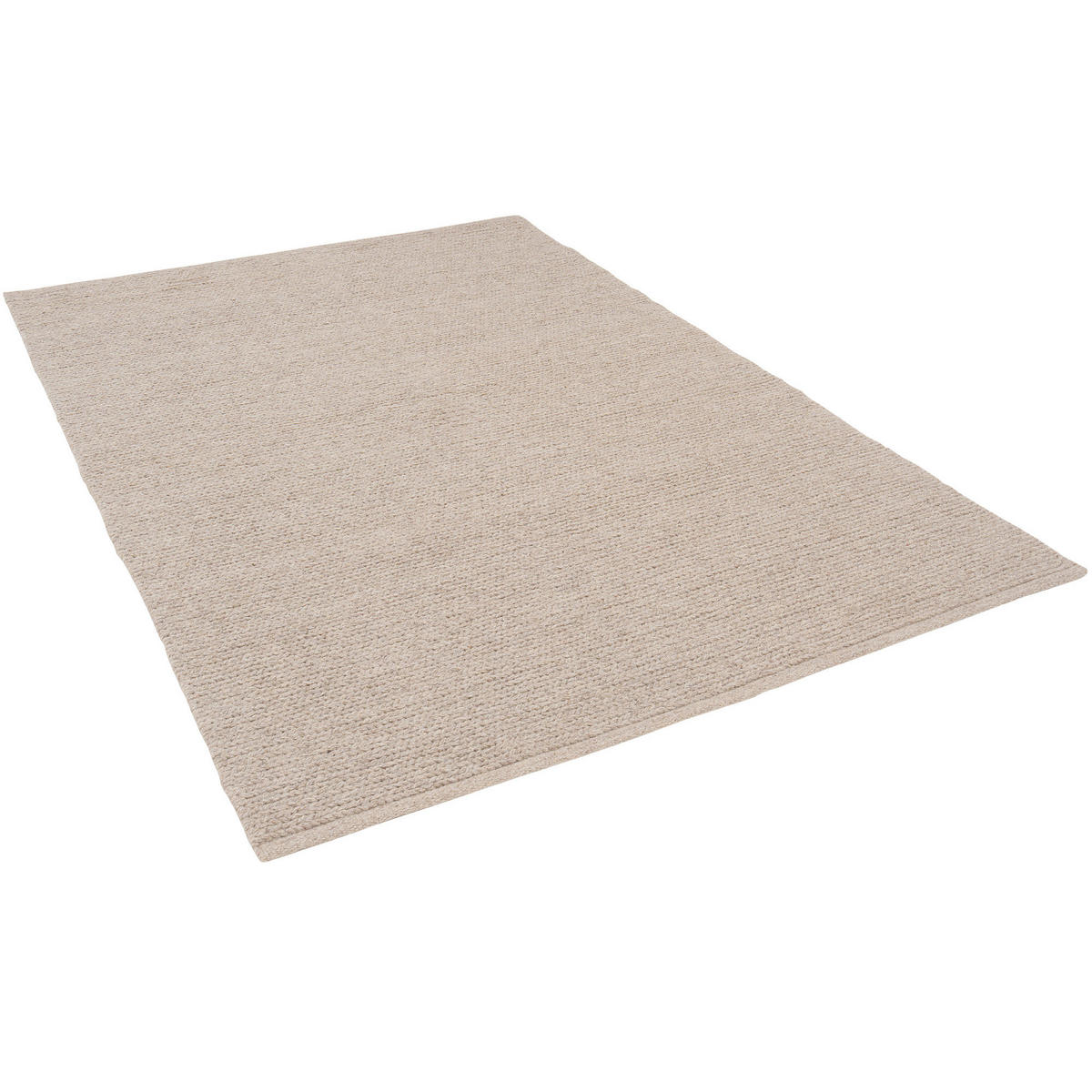 NATUR TEPPICH WOLLE SKARA - Beige, Naturmaterialien (60/90cm) - Pergamon