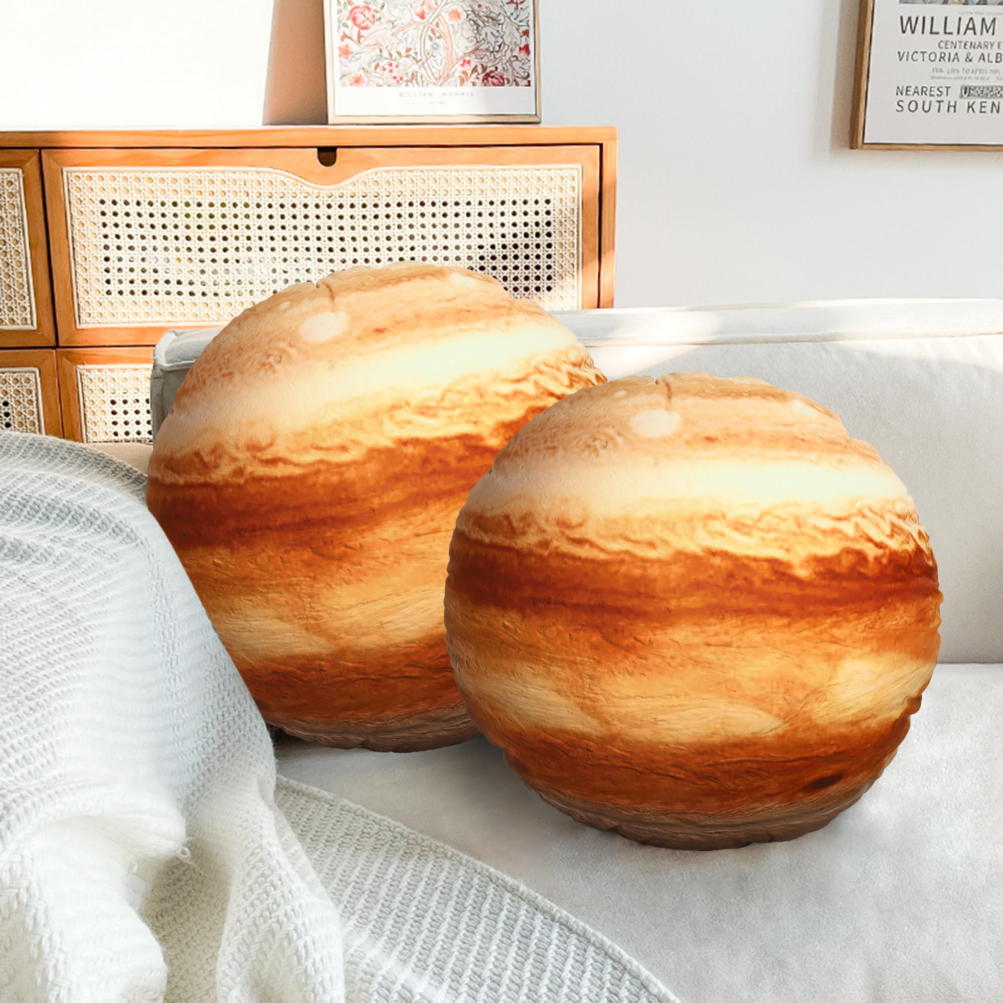 KISSEN Planet Universum Jupiter 41cm - Gelb, Textil (41/6cm) - Vercart