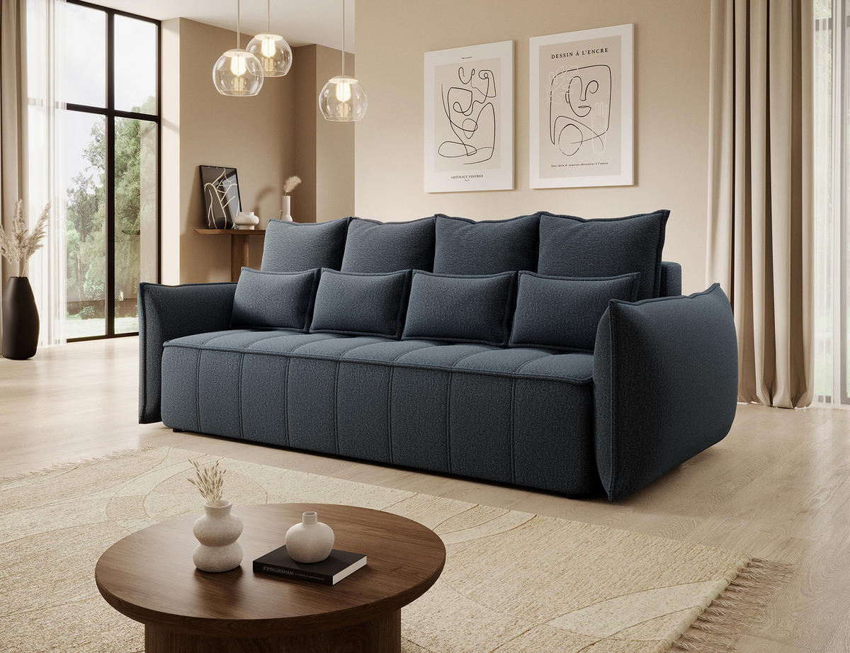 SCHLAFSOFA WELSH - Anthrazit (ENJOY 40) - Anthrazit, Holzwerkstoff (242/94/106cm) - Möblo
