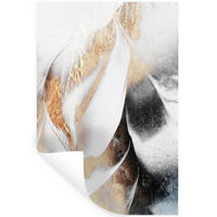 WANDTATTOO Luxus - Abstrakt - Gold - Weiß 40x60 cm - Goldfarben, Kunststoff (40/60/0.1cm) - MuchoWow