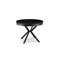 ESSTISCH EDDER Schwarz 100x176x76 cm - Schwarz, Holzwerkstoff (176/100/76cm) - FURNLUX