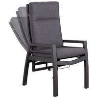GARTENSTUHL Merida - Grau, Metall (78/122/62cm) - Mr. Deko