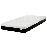 GEL-MEMORY-SCHAUMMATRATZE H2/3 Mittel 90/200 cm Spongy - Weiß, Textil (90/200cm) - Beliani