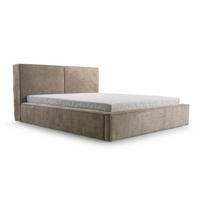 POLSTERBETT GENEVE 160/200 cm in Beige - Beige, Holzwerkstoff (160/200cm) - Deine Möbel 24