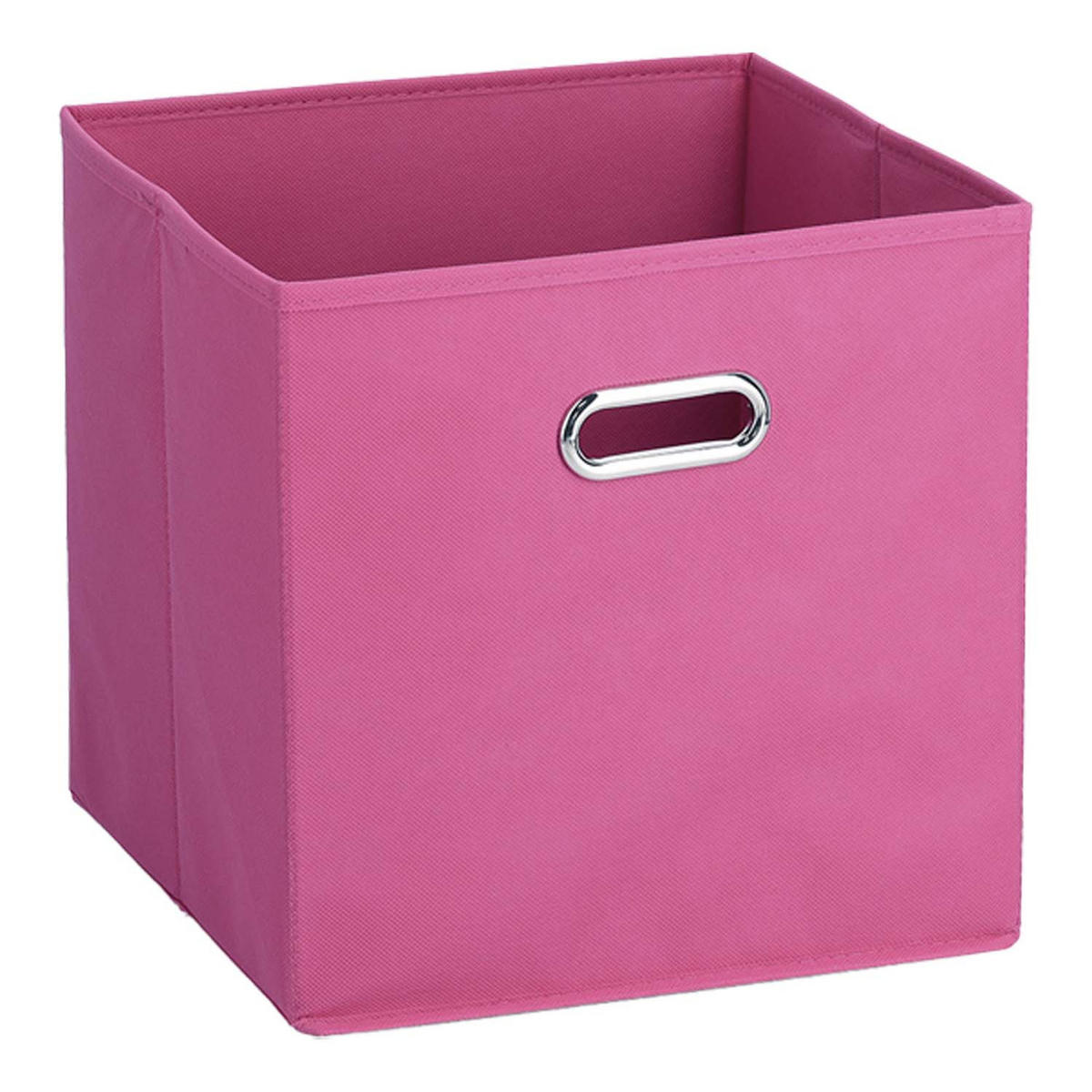 AUFBEWAHRUNGSBOXEN mit Griff, 12 Stück - Vlies, Pink - Pink, Textil (32/32cm) - Zeller Present