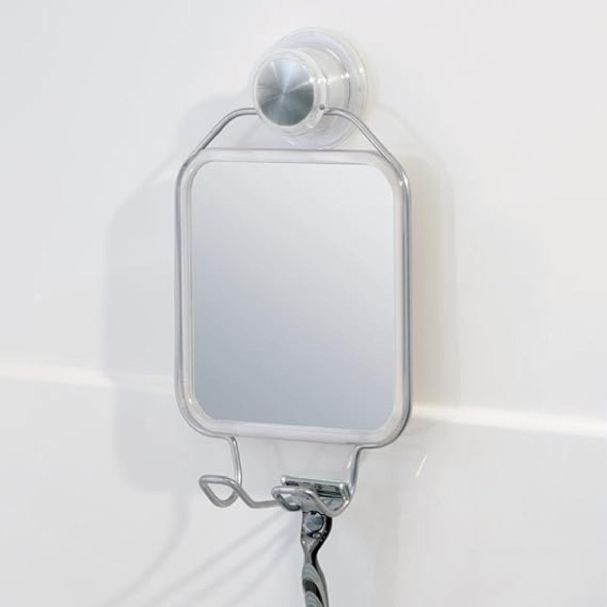SPIEGEL mit silberner Oberfläche, H25,5 cm 25,5/14,5/7,5 cm - Silberfarben, Metall (7.5/25.5/25.5cm) - Calicosy