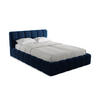 POLSTERBETT mit Bettkasten und Lattenrost 160x228 Blau - Blau/Schwarz, Kunststoff/Textil (140/200cm) - Makamii