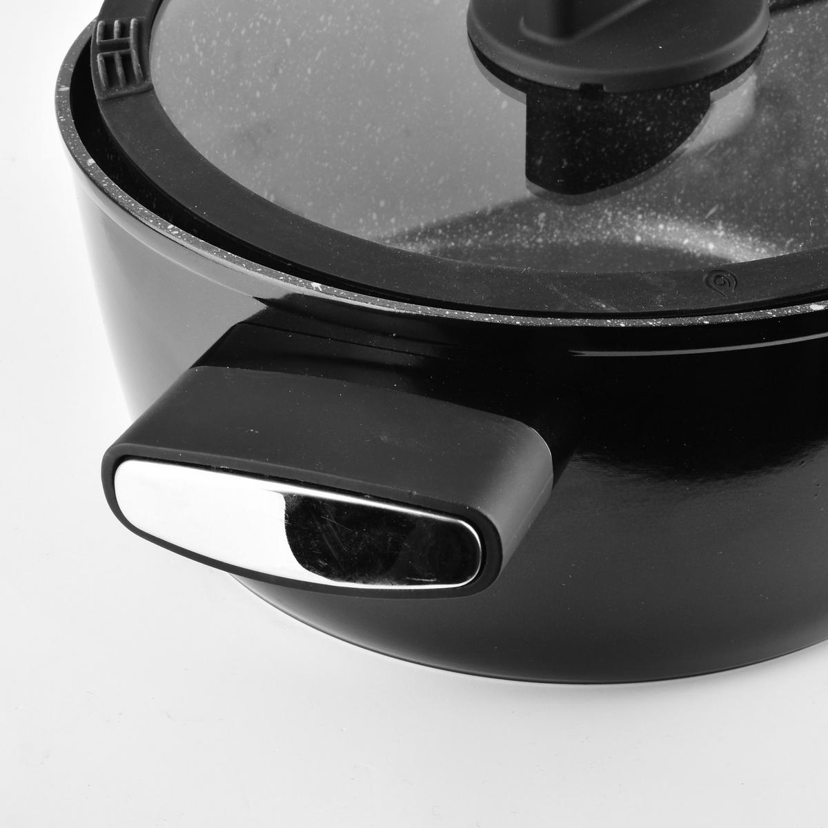 TOPF Valerian Schwarz 33/16/12 cm Metall - Schwarz, Metall (33cm) - Mondex
