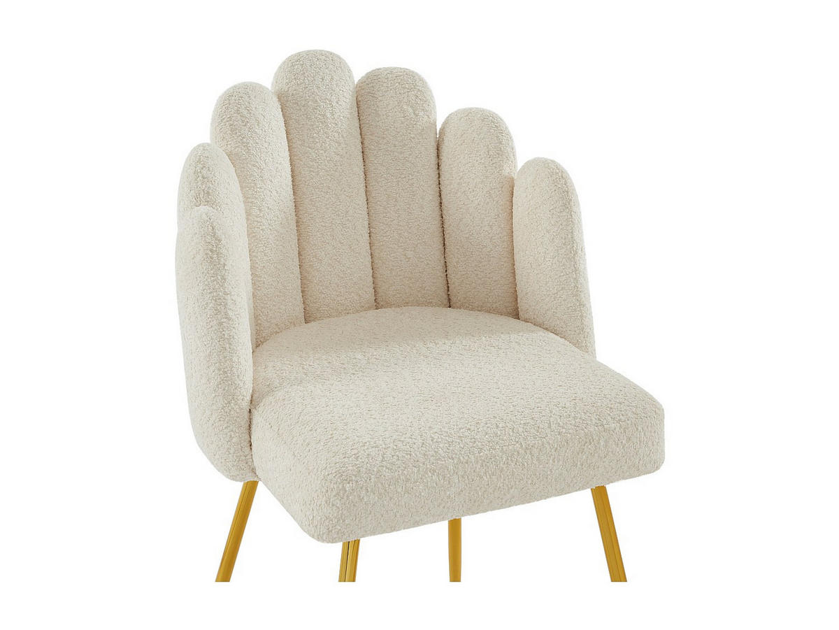 STUHL - 55cm x 57cm - Polyester - cremefarben - ALTINAM - Creme, Textil (55/85/57cm) - Vente-Unique