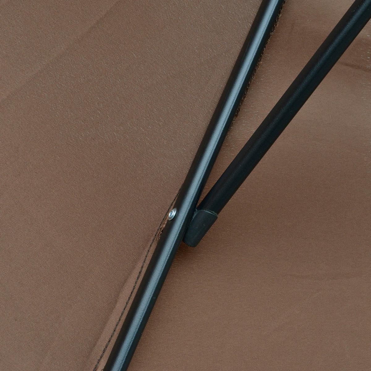 SONNENSCHIRM, Stahl, Polyester, Kaffee-Braun - Braun, Metall (295/295cm) - Outsunny