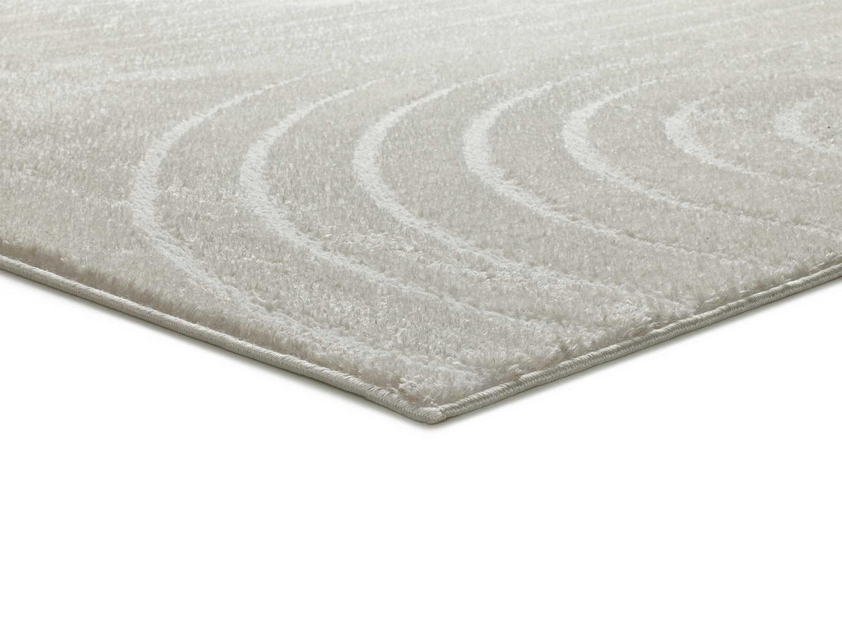 WEBTEPPICH Weiß Geprägt Blanche 160/230 cm - Weiß, Naturmaterialien/Textil (160/230cm) - Atticgo