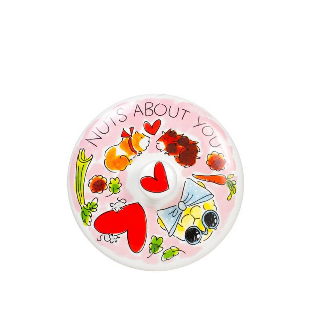 VORRATSDOSE Ich bin verrückt nach dir in Bunt - 22,5cm - Multicolor, Keramik (16/22/16cm) - Blond Amsterdam