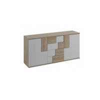 SIDEBOARD ESTRADA 181/85/45 cm mit 4 Schubladen 2 Türen Sonoma Eiche - Weiß/Sonoma Eiche, Holzwerkstoff (181/85/45cm) - MASSENO