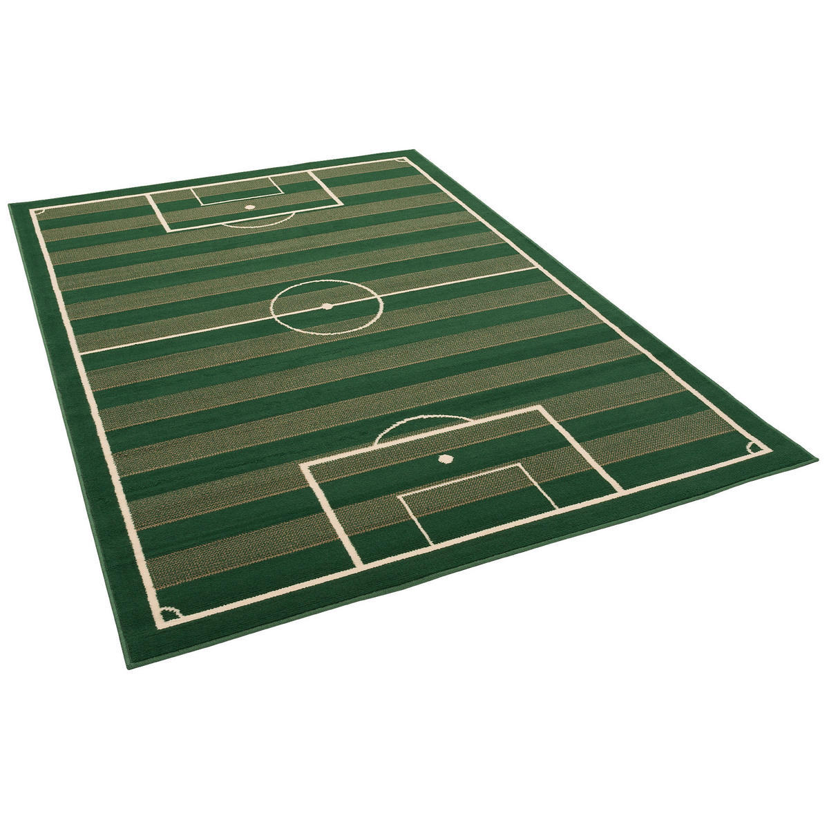 TRENDLINE TEPPICH FUSSBALLPLATZ - Grün, Textil (80/150cm) - Pergamon