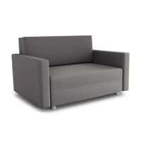 SCHLAFSOFA Pura Maxi - Silberfarben/Grau, Holz/Kunststoff (142/83/105cm)