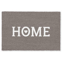 ROHOŽKA Home - Text - Taupe 120x80 cm - šedohnědá, textil/umělá hmota (120/0.4cm) - MuchoWow