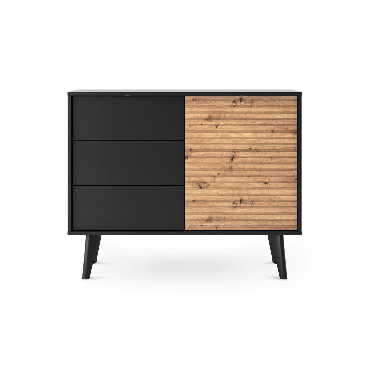 KOMMODE Las - Braun, Holzwerkstoff (104/83/39cm) - Pillovely