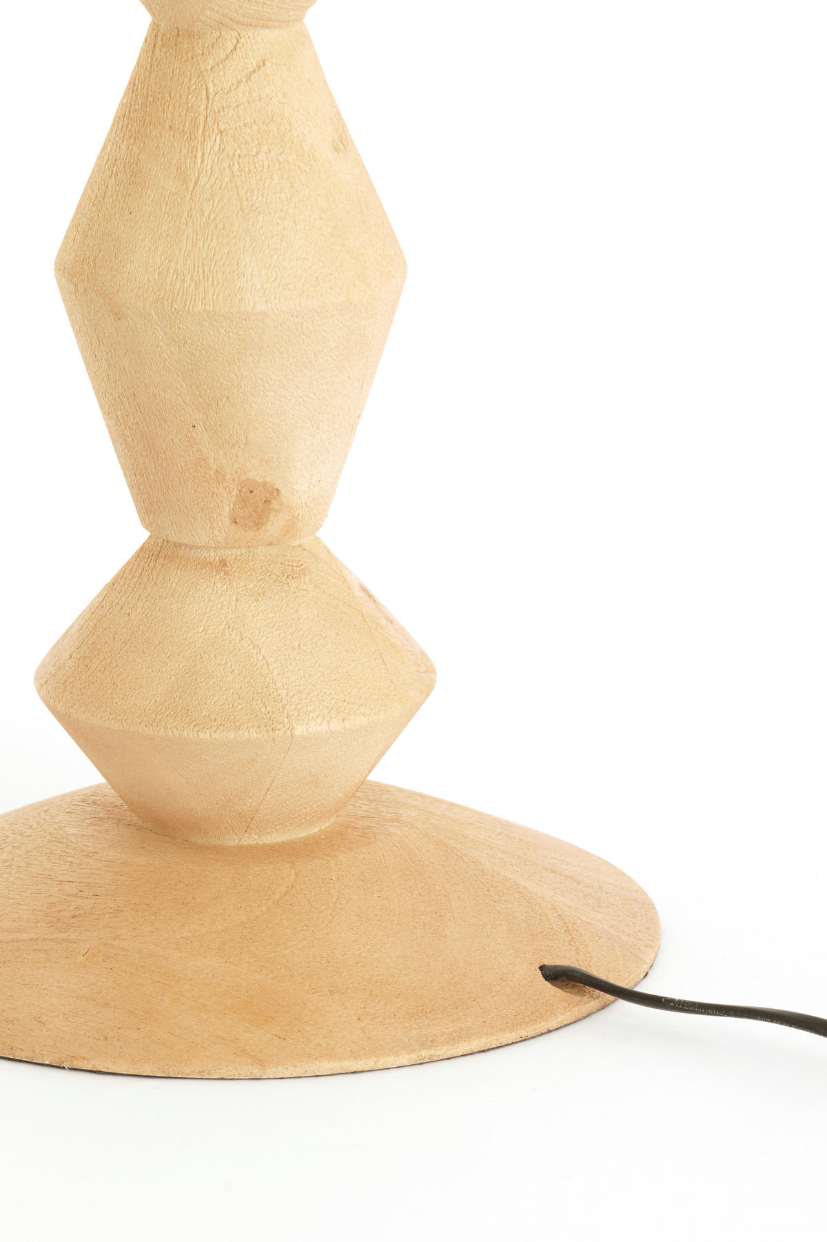 STEHLAMPE Edie Braun 23/23/133 cm - Braun, Holz (23/23/133cm) - Light & Living