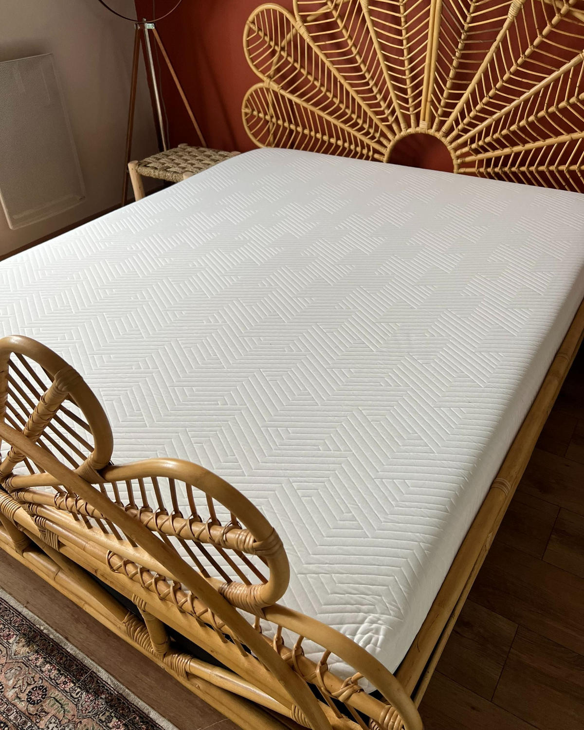 LATEXOVÁ MATRACE S PAMĚŤOVOU PĚNOU H2/3 Střední 160/200 cm Treasure - bílá, textil (160/200cm) - Beliani