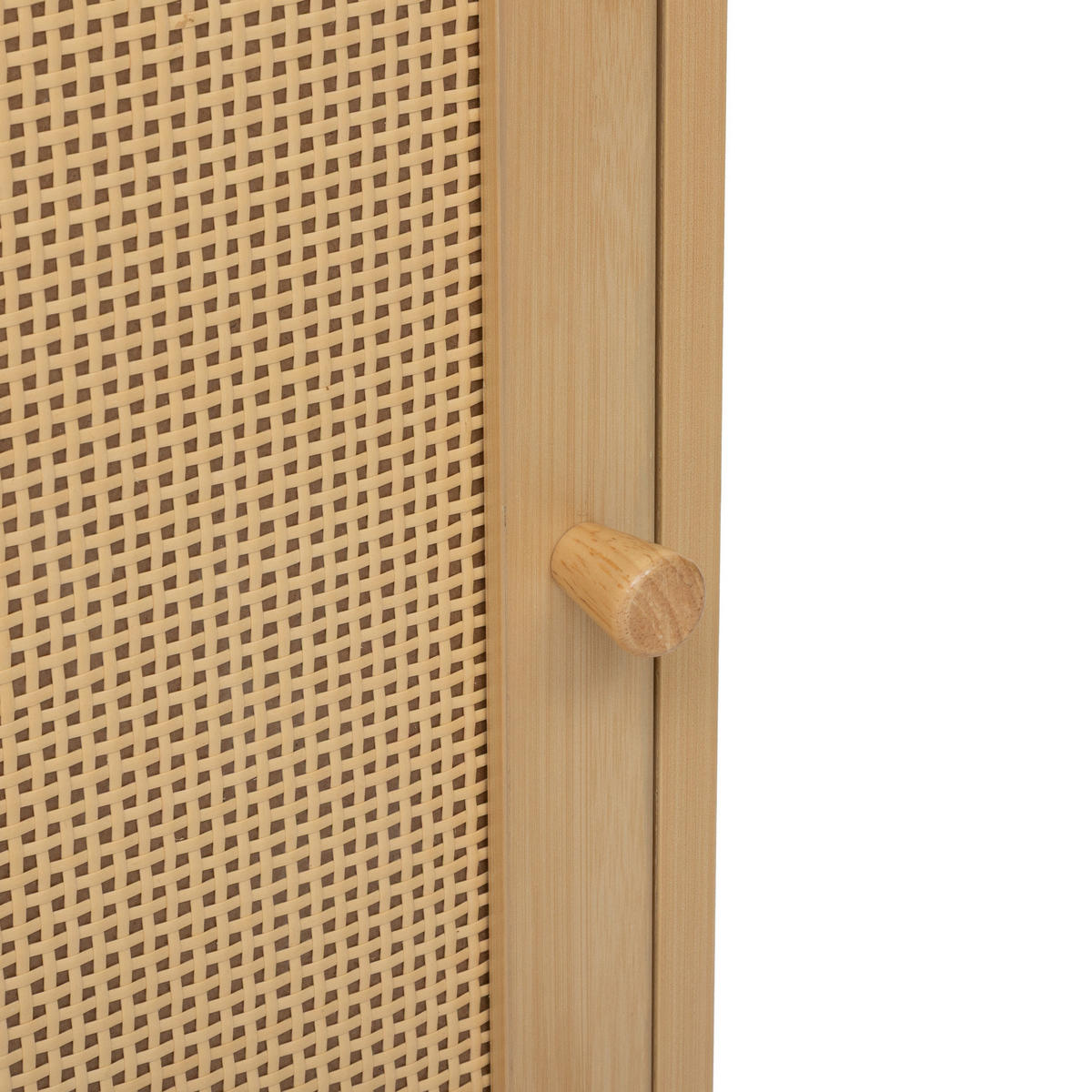 BADEZIMMER-REGAL Cane 40/30/168 cm - Beige, Holzwerkstoff (30/168/40cm) - 5five Simply Smart