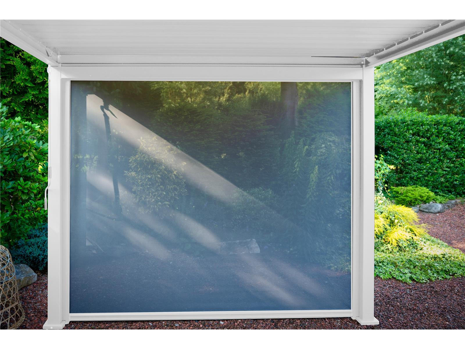 PERGOLA-SONNENROLLO Mirador für 3 m Pergola Classic und Deluxe Weiß - Weiß, Kunststoff (22.5/17/289.5cm) - Green Spirit