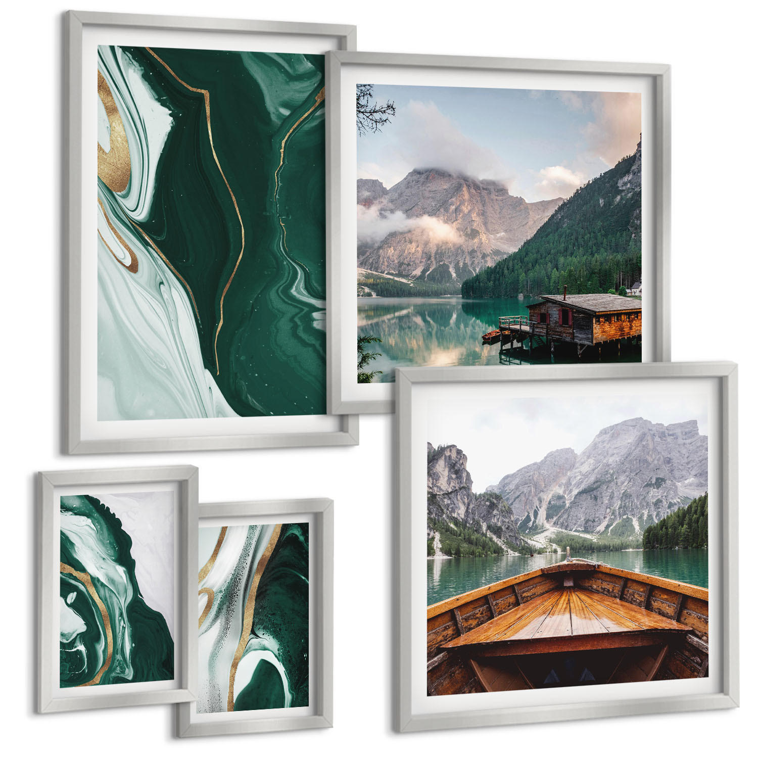 Tulup Bilder Silber 40x60 cm
