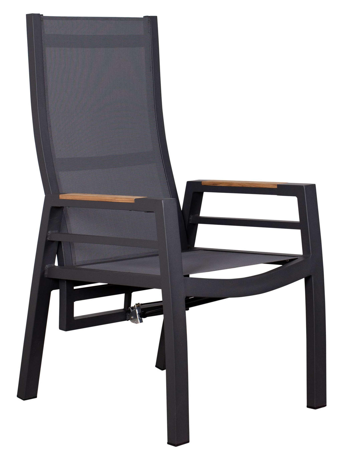 GARTENSTUHL Sevilla - Grau, Holz/Textil (60/122/62cm) - Mr. Deko