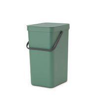 MÜLLEIMER Mit Stay Open Deckel 16 Liter 40 x 27,9 x 22 cm Kunststoff Dunkelgrün - Grün, Kunststoff (27.9/40/22cm) - PROREGAL