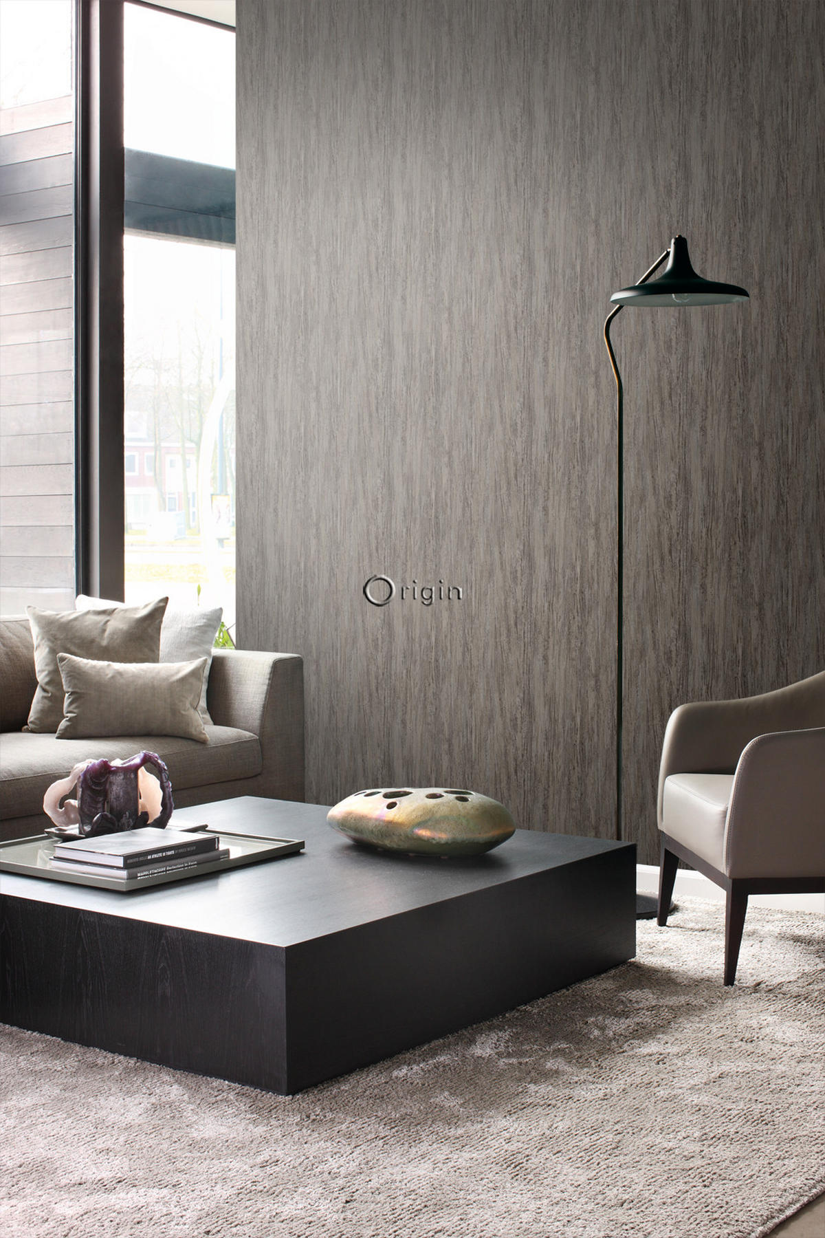 TAPETE Holzoptik 53 cm x 10.05 m - Braun, Papier (53/1000cm) - Origin Wallcoverings