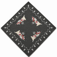 TISCHDECKE Weihnachten 85x85 cm Schneemann - Weiß/Grau, Textil (85/85cm) - TiborTex