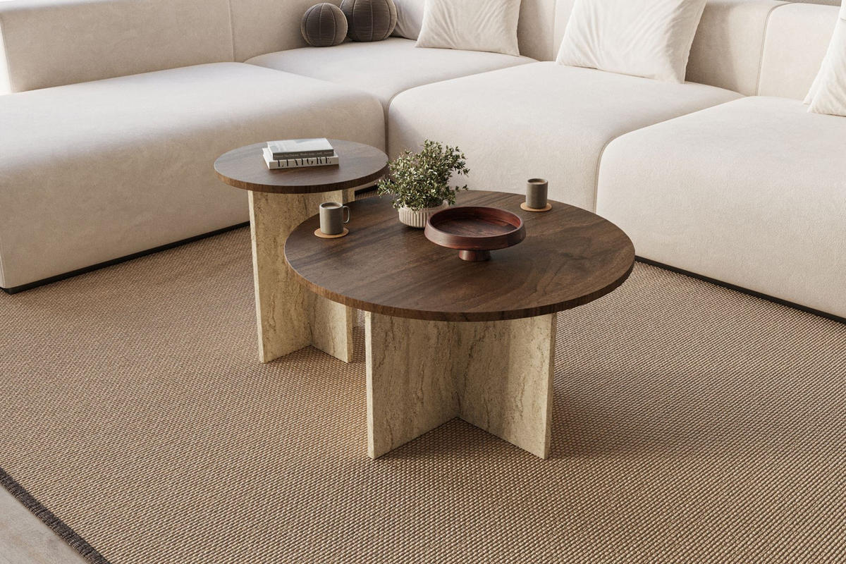 COUCHTISCH private Braun - Braun, Holz (70/70/40cm) - Habitat Garten