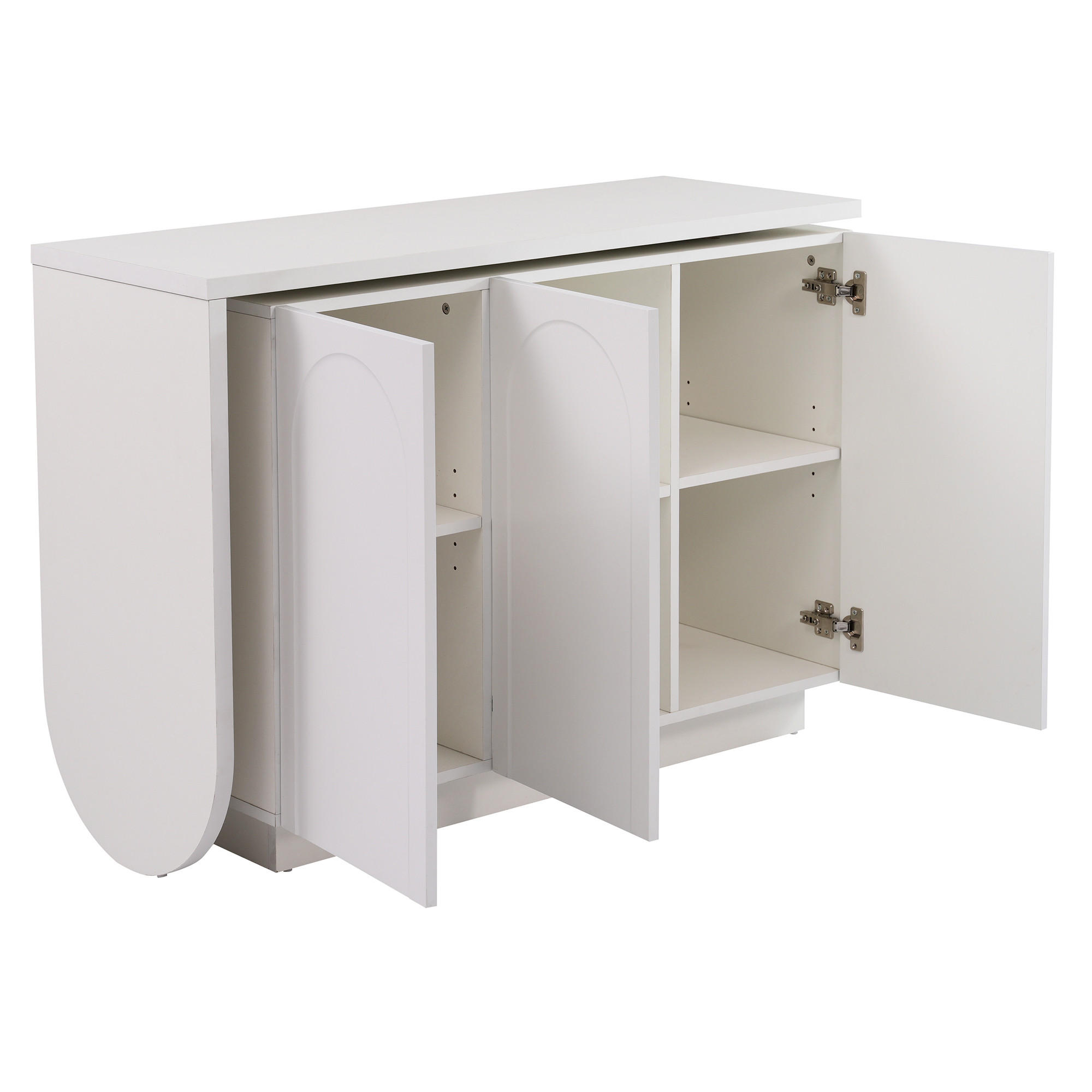 SCHREIBTISCH in Weiß L-förmig drehbar Eck-Computertisch Bürotisch Frisiertisch multifunktional Büro Homeoffice B110/T40/H75cm - Weiß, Holzwerkstoff (40/110/75cm) - STILVORA