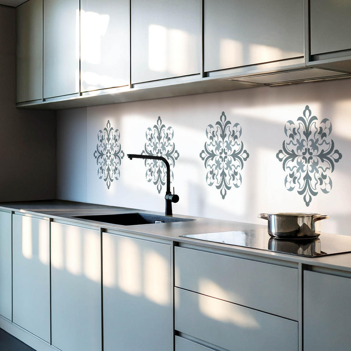 WANDPANEEL 120x60 cm selbstklebend Velaria - Dunkelgrau, Kunststoff (60/1.6/120cm) - Wallfluent