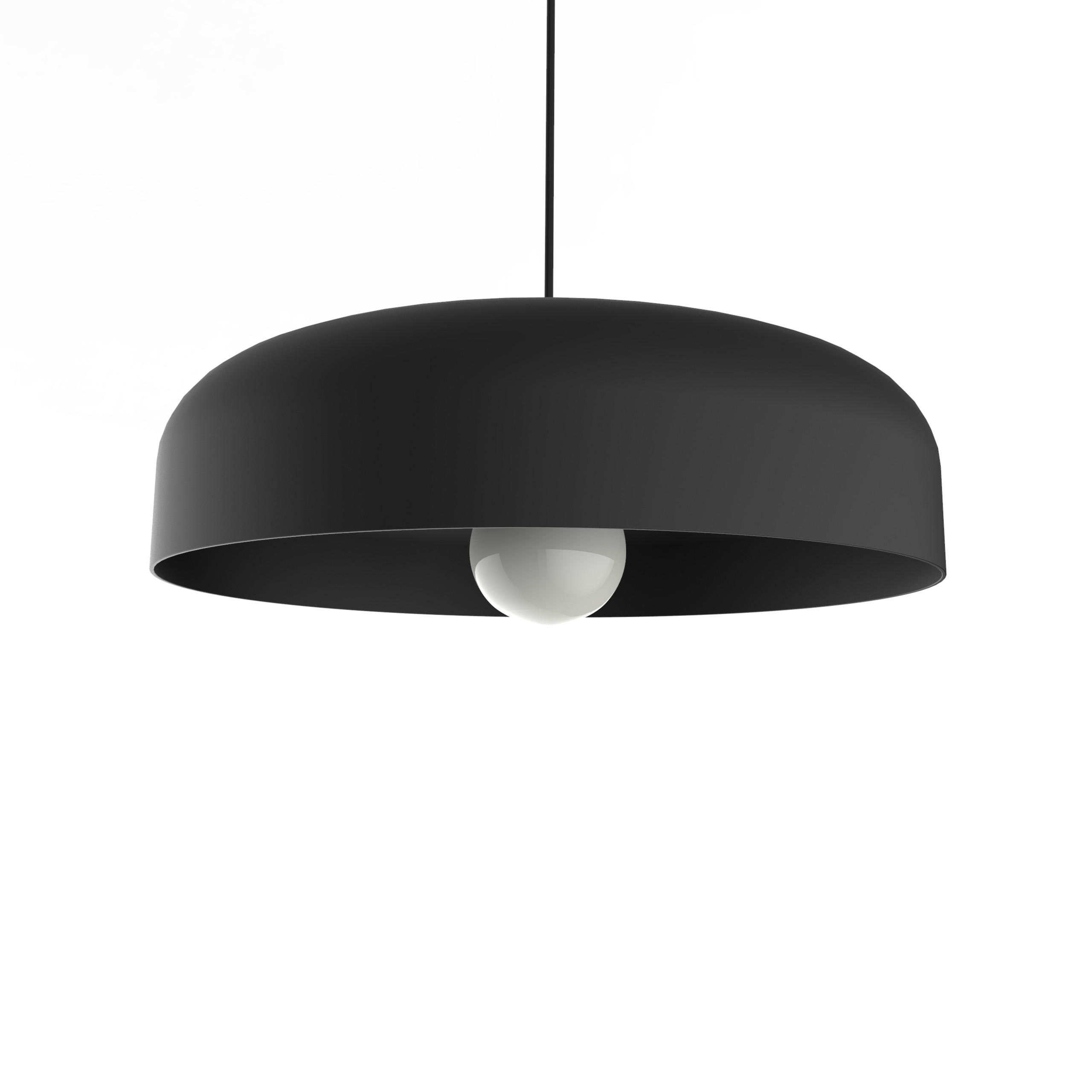 Lumicom Hängeleuchte Schwarz 40x10x40 cm