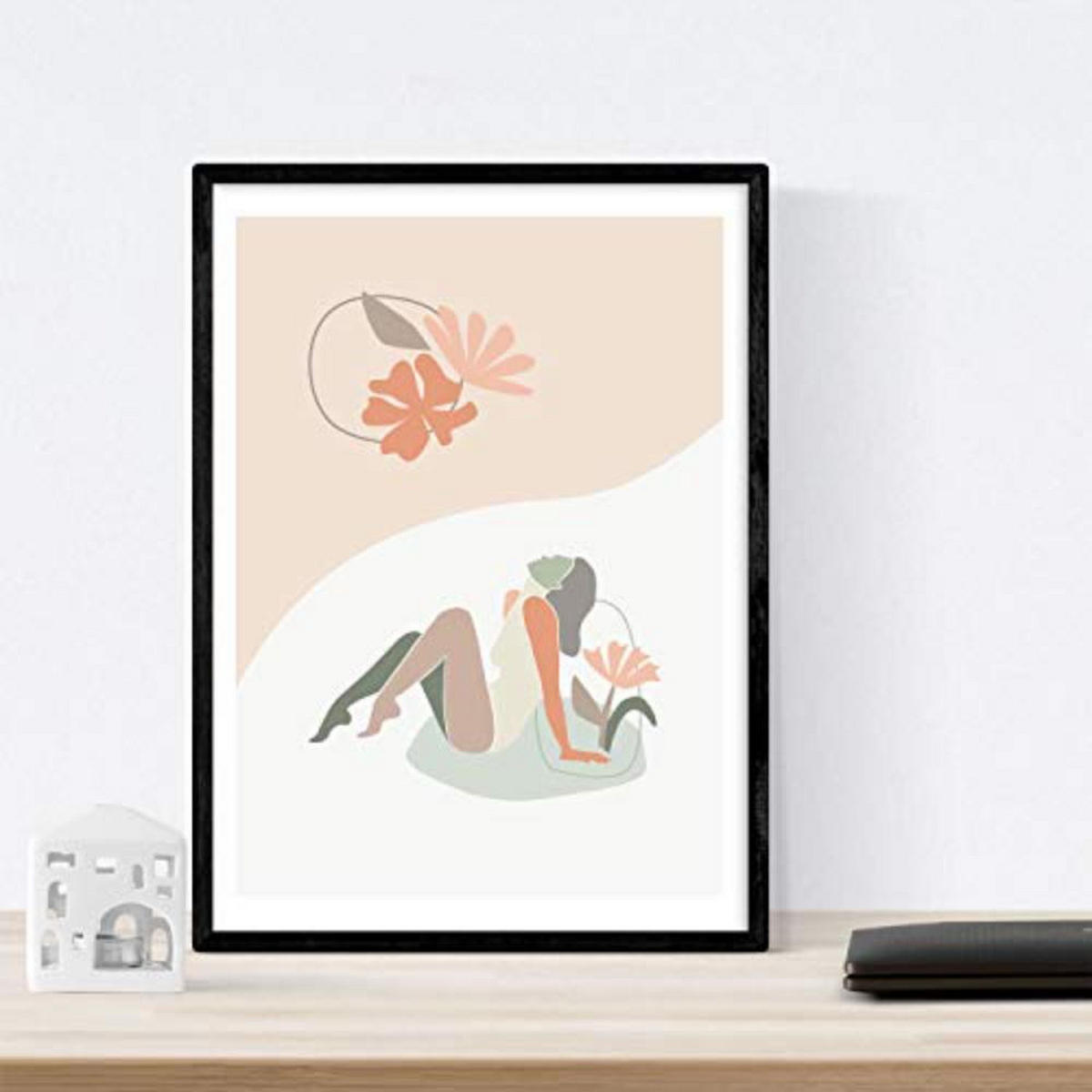 POSTER Set mit 4 Töne weiblichen Figuren Kuchen A3 Rahmenlos - Klar, Papier (29.7/3cm) - Nacnic