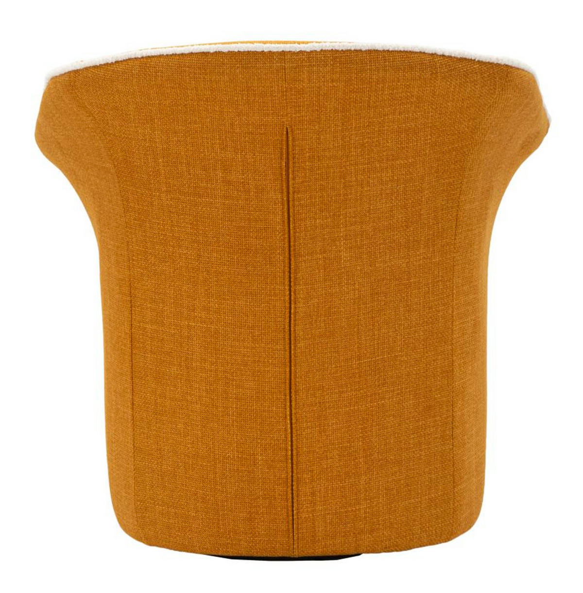 SESSEL Senape Siena Swivel, senfgelb, Polyester, Eisen und Sperrholz, 83,5 x 66 x 80 cm - Gelb, Holzwerkstoff/Kunststoff (83.5/80/66cm) - Mauro Ferretti