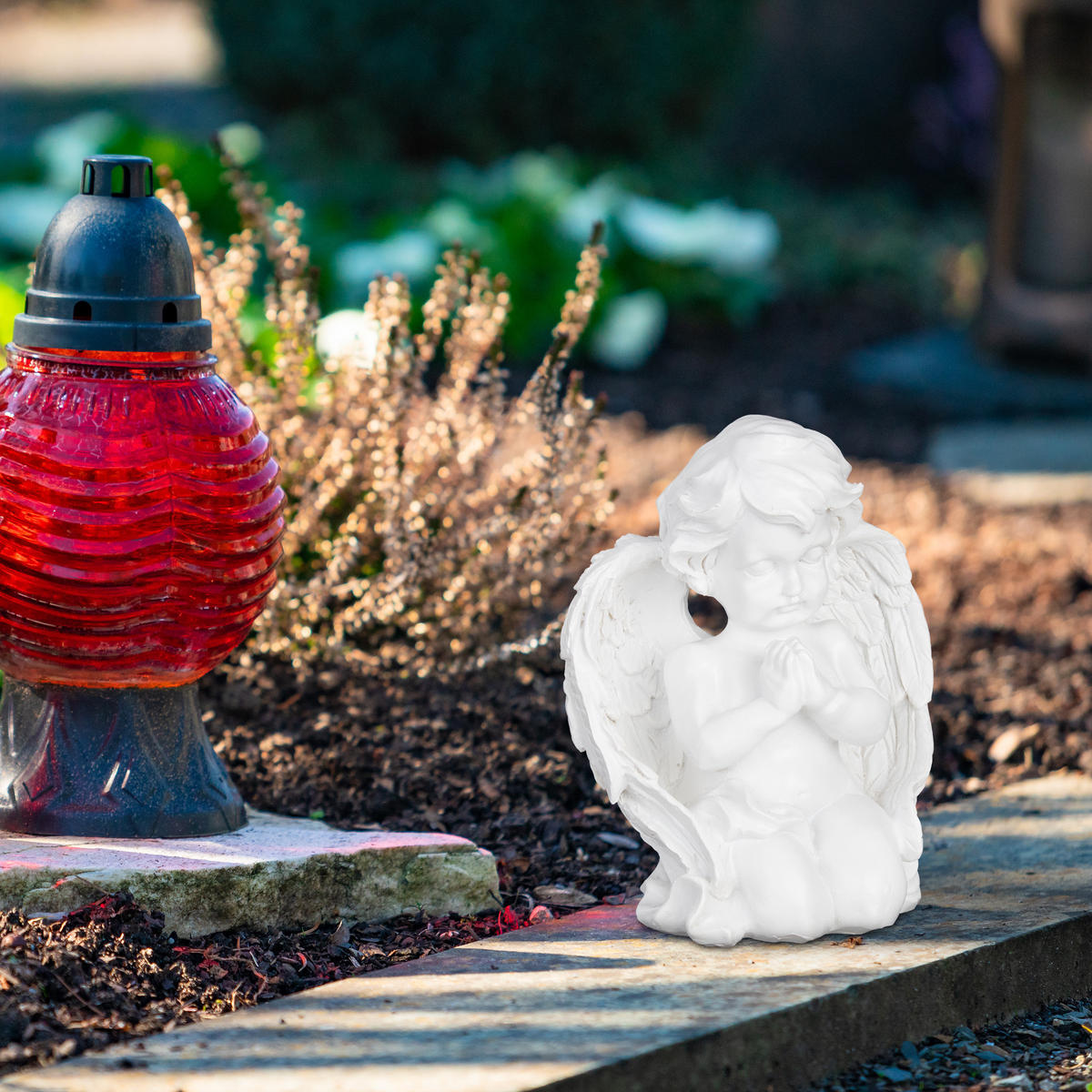 GRABENGEL - Weiß, Kunststoff (13/15.5/8.5cm) - Relaxdays